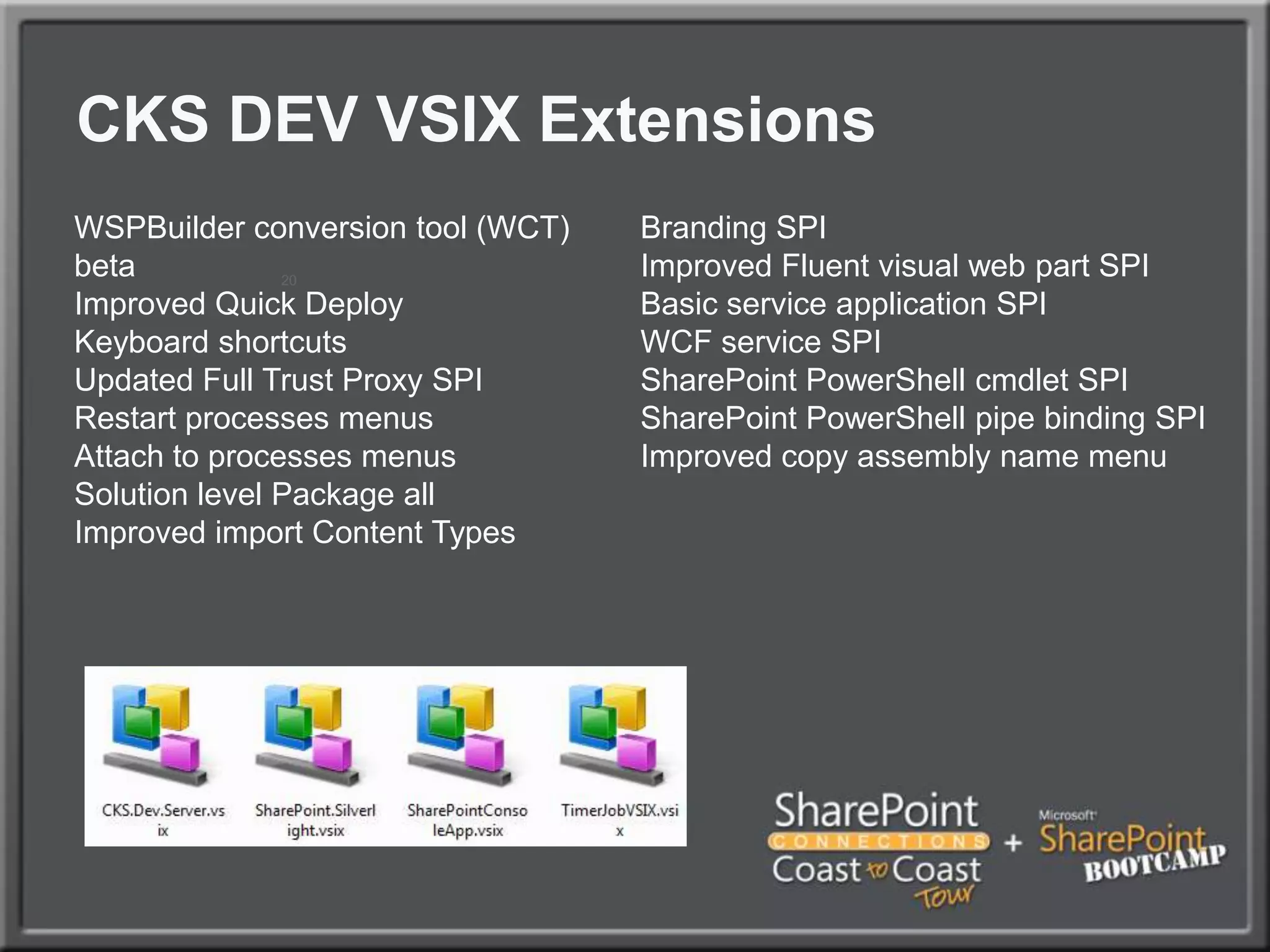 CKS DEV VSIX Extensions20