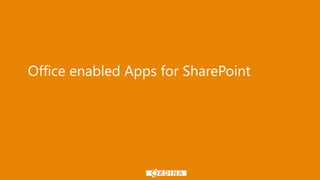 Office enabled Apps for SharePoint