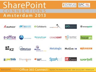 SharePoint Connections 2013 Amsterdam – René Modery – Office 365 MVP – 1stQuad

1

 