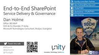 End-to-End SharePointService Delivery & Governance  
