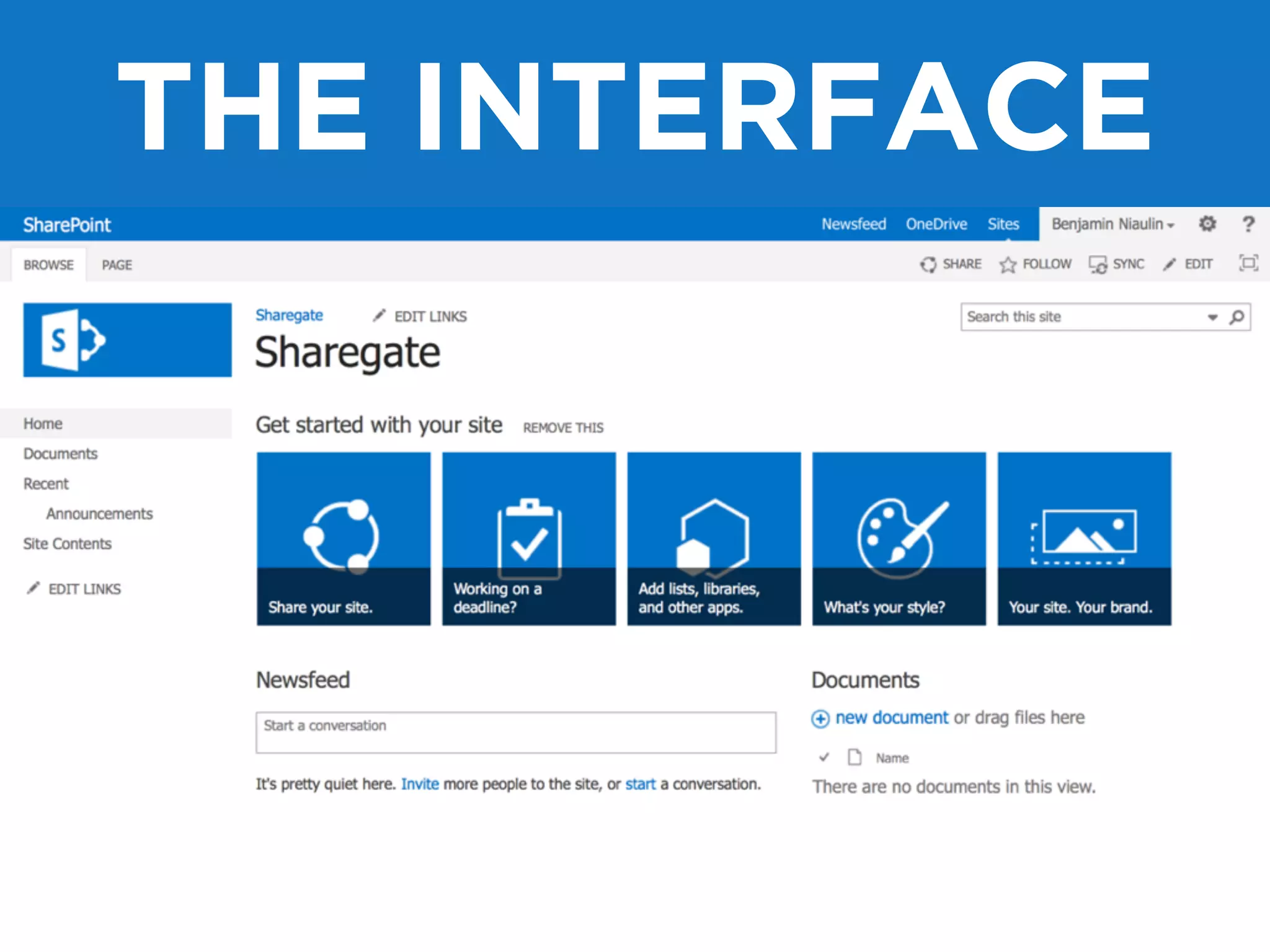 THE INTERFACE 
 