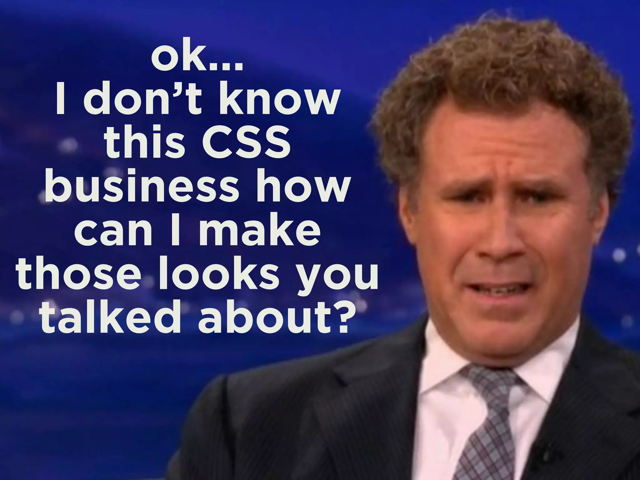 ok… 
I don’t know 
this CSS 
business how 
can I make 
those looks you 
talked about? 
 