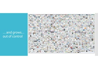 … and grows… 
out of control 
 