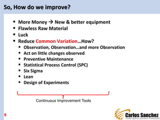 SPC Basics Training V1 By Carlos Sanchez | PPT