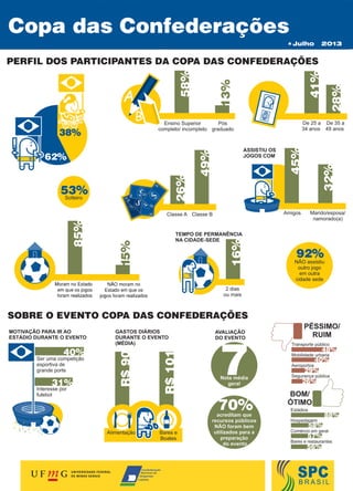 Perfil dos torcedores da Copa das Confederações - Infográfico