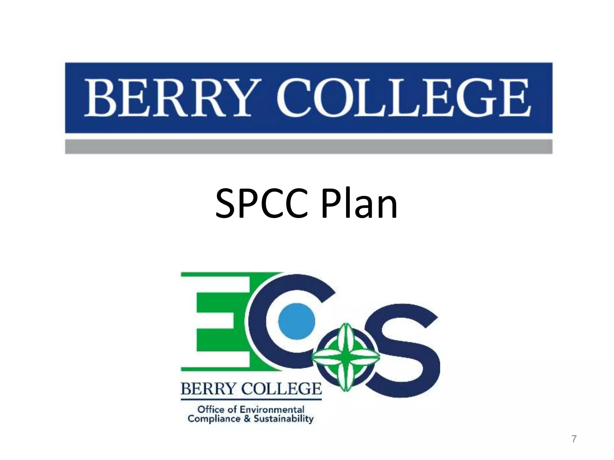 7SPCC Plan