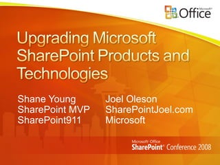 Shane Young Joel Oleson SharePoint MVP SharePointJoel.com SharePoint911 Microsoft 
