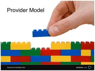 ENDLESS POSSIBILITIES
Provider Model
 