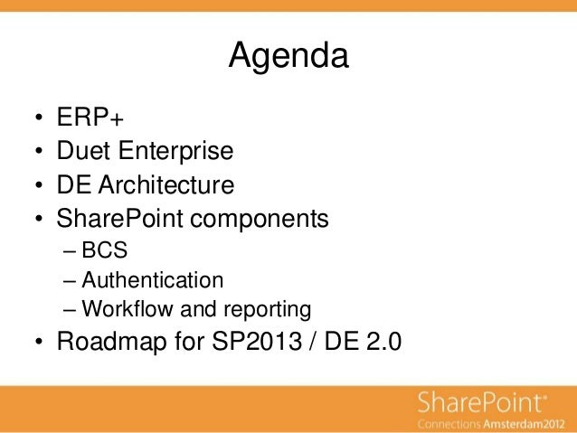 Sap And Sharepoint Interoperability Using Duet Enterprise