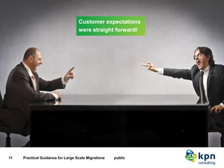 Customer expectations were straight forward! 
11 Practical Guidance for Large Scale Migrations public 
Customer expectations were straight forward!  