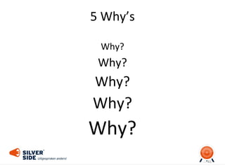 5 Why’s
Why?
Why?
Why?
Why?
Why?
41
 