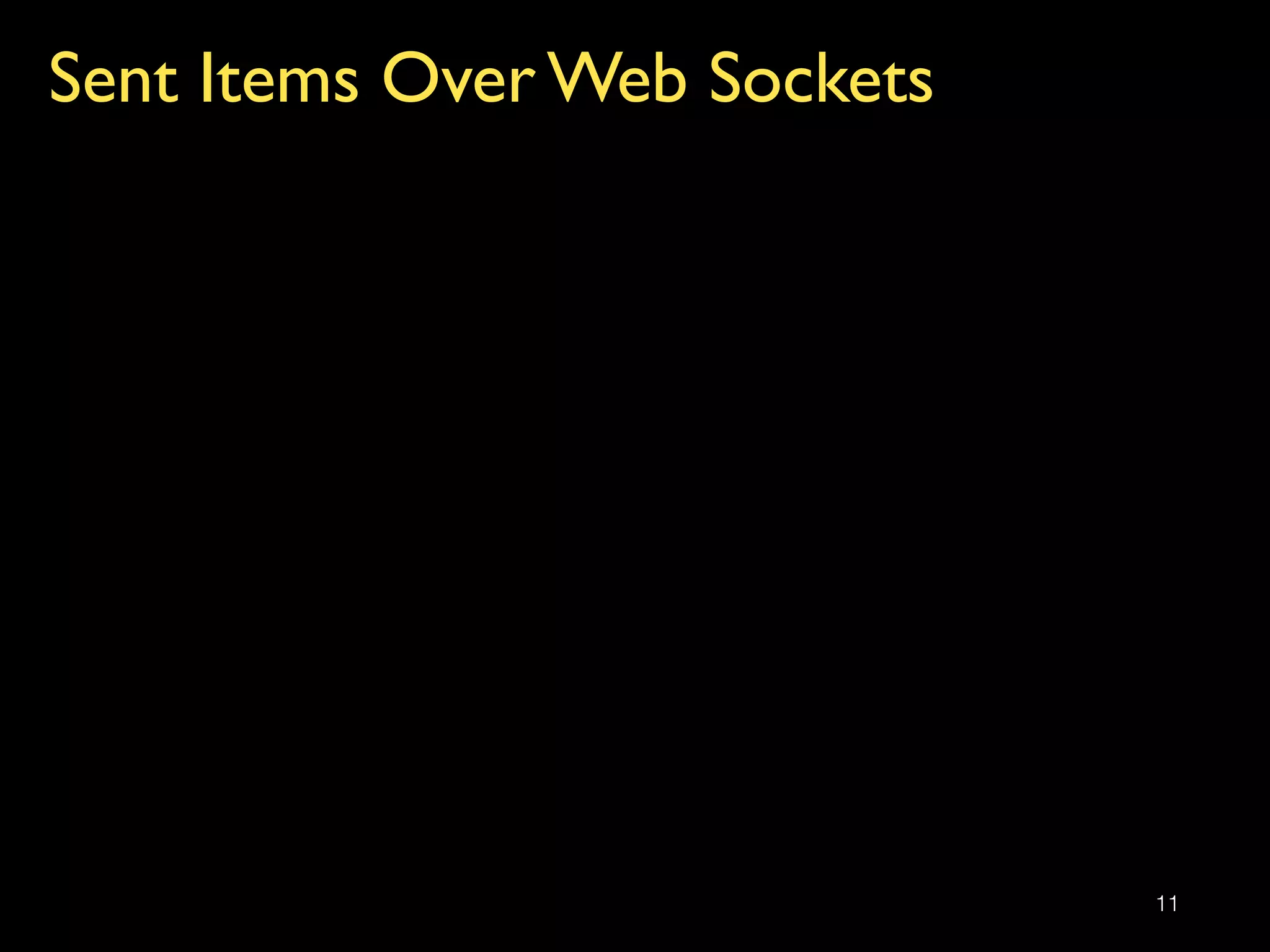 Sent Items Over Web Sockets
11
 