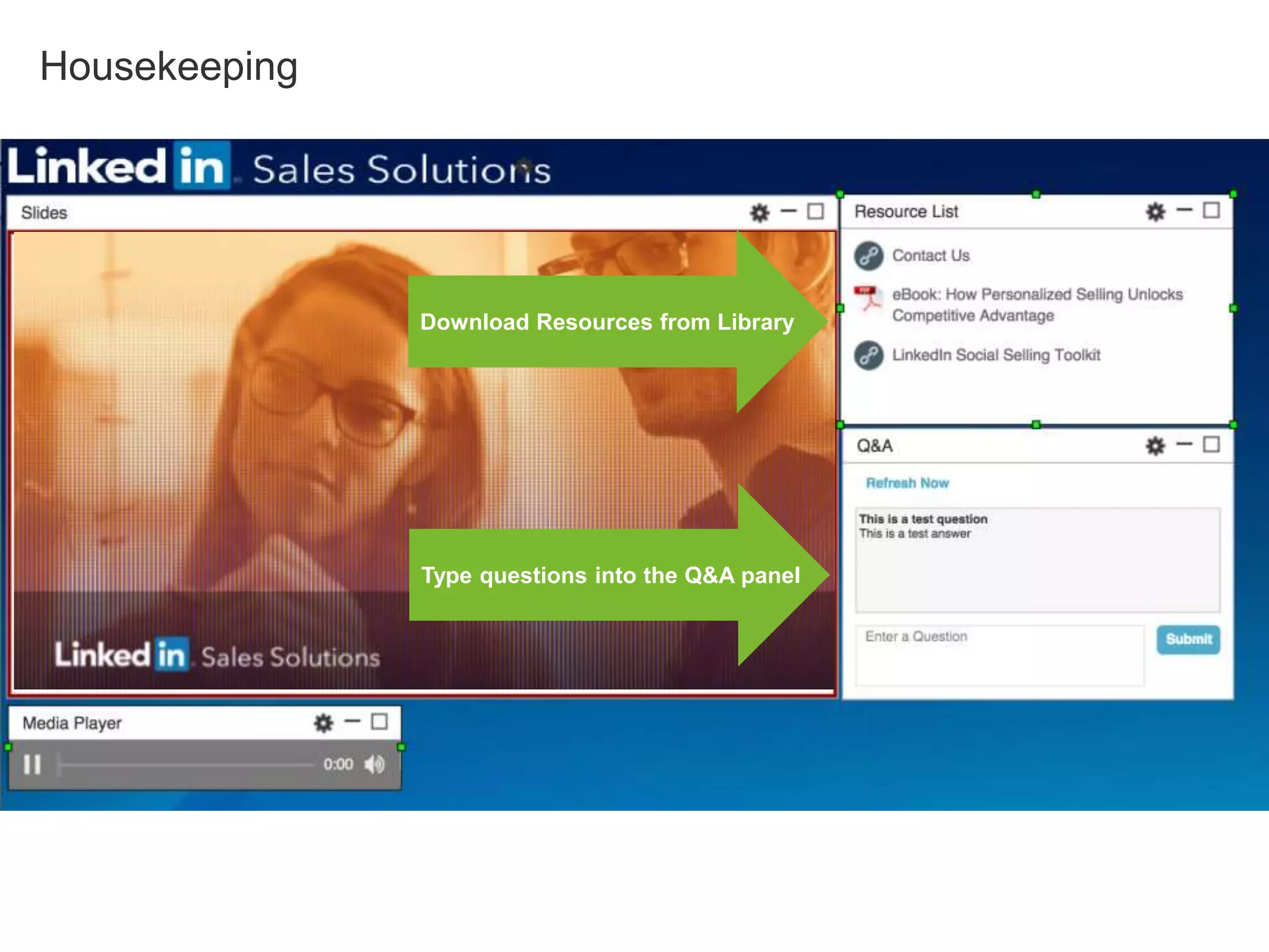 Type questions into the Q&A panel
Housekeeping
Download Resources from Library
 