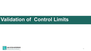 75
Validation of Control Limits
 