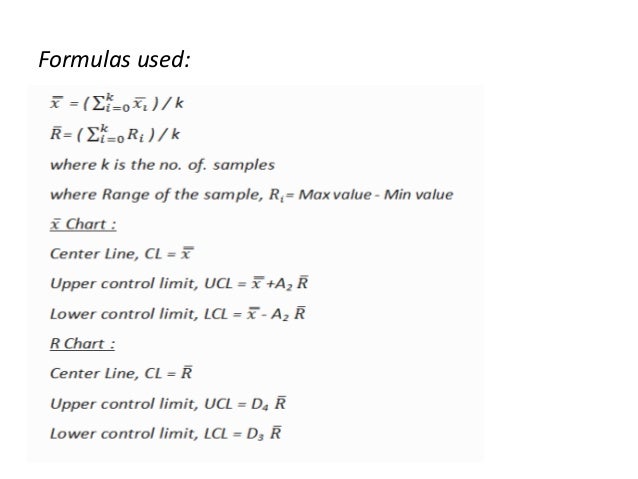 chart and excel s xbar on Pin Pictures Process Formulas to Control Statistical