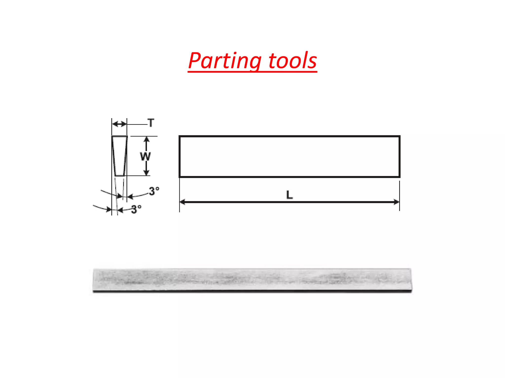 Parting tools