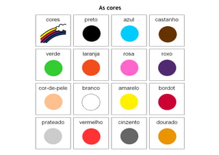 As cores
 
