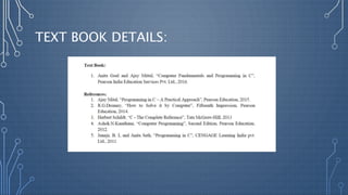 TEXT BOOK DETAILS:
 
