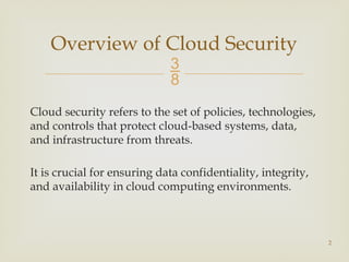 Comprehensive Guide to Cloud Security Fundamentals and Cryptography | PPTX