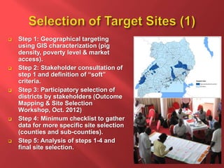 The smallholder pigs in-depth value chain assessment in Uganda: How was it conducted? 