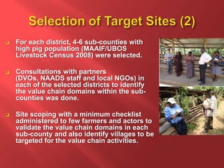 The smallholder pigs in-depth value chain assessment in Uganda: How was it conducted? 