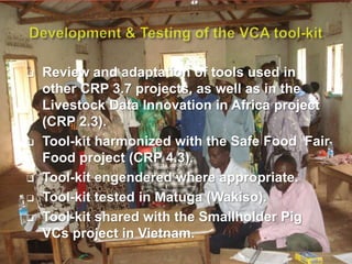 The smallholder pigs in-depth value chain assessment in Uganda: How was it conducted? 