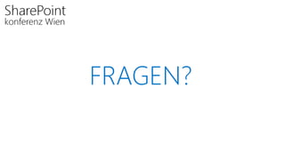 FRAGEN?
 