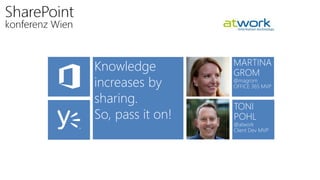 Knowledge
increases by
sharing.
So, pass it on!
 