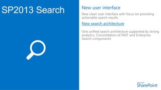 New user interface


New search architecture
 