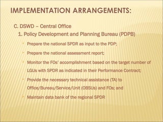 Pdrep Sdr Guide Guidelines in the Preparation of the SPDR.ppt