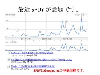 最近 SPDY が話題です。




   SPDYはGoogle, Incの登録商標です。
 