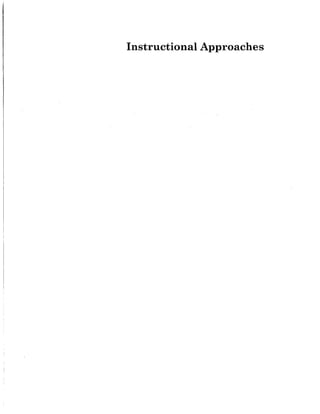 Instructional Approaches
 