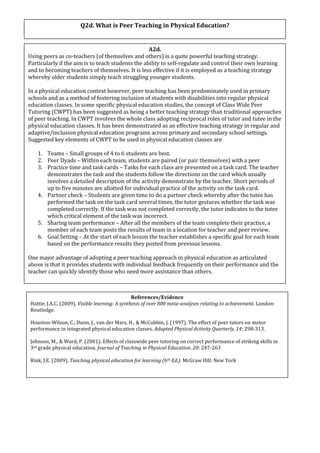 Spe 111 teaching approaches | PDF
