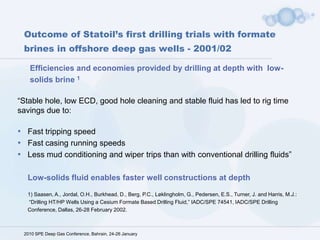 Well control problems if fracture pressure gradient exceeded 