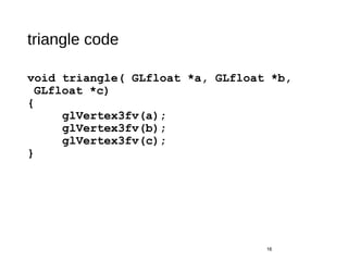 Triangle Glb File Programming with OpenGL | PPT