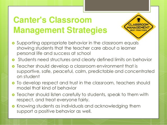 classroom management theories