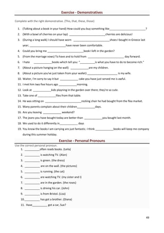 English grammar, parts of speech | PDF