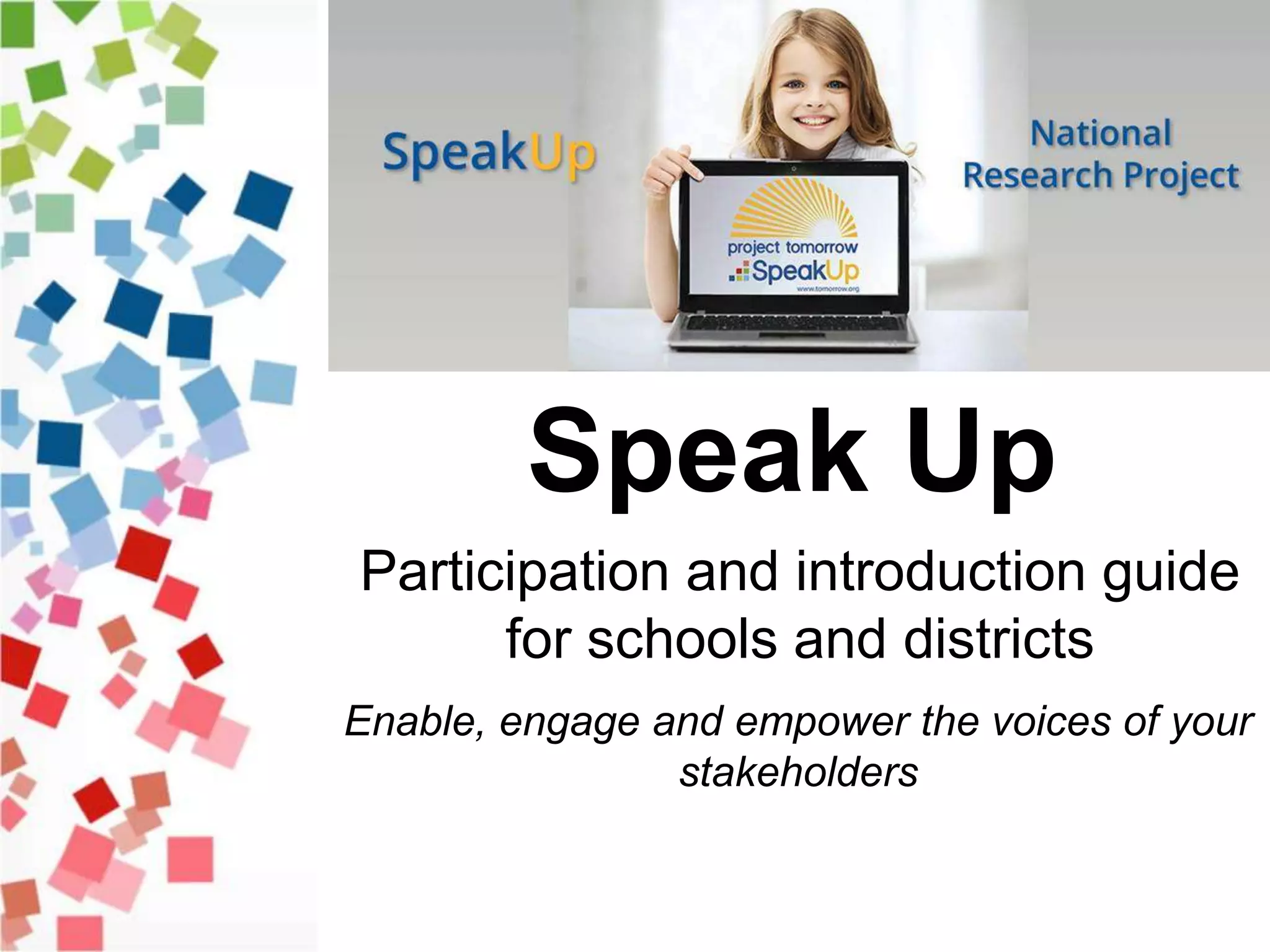 Speak Up Participation Guide | PPT