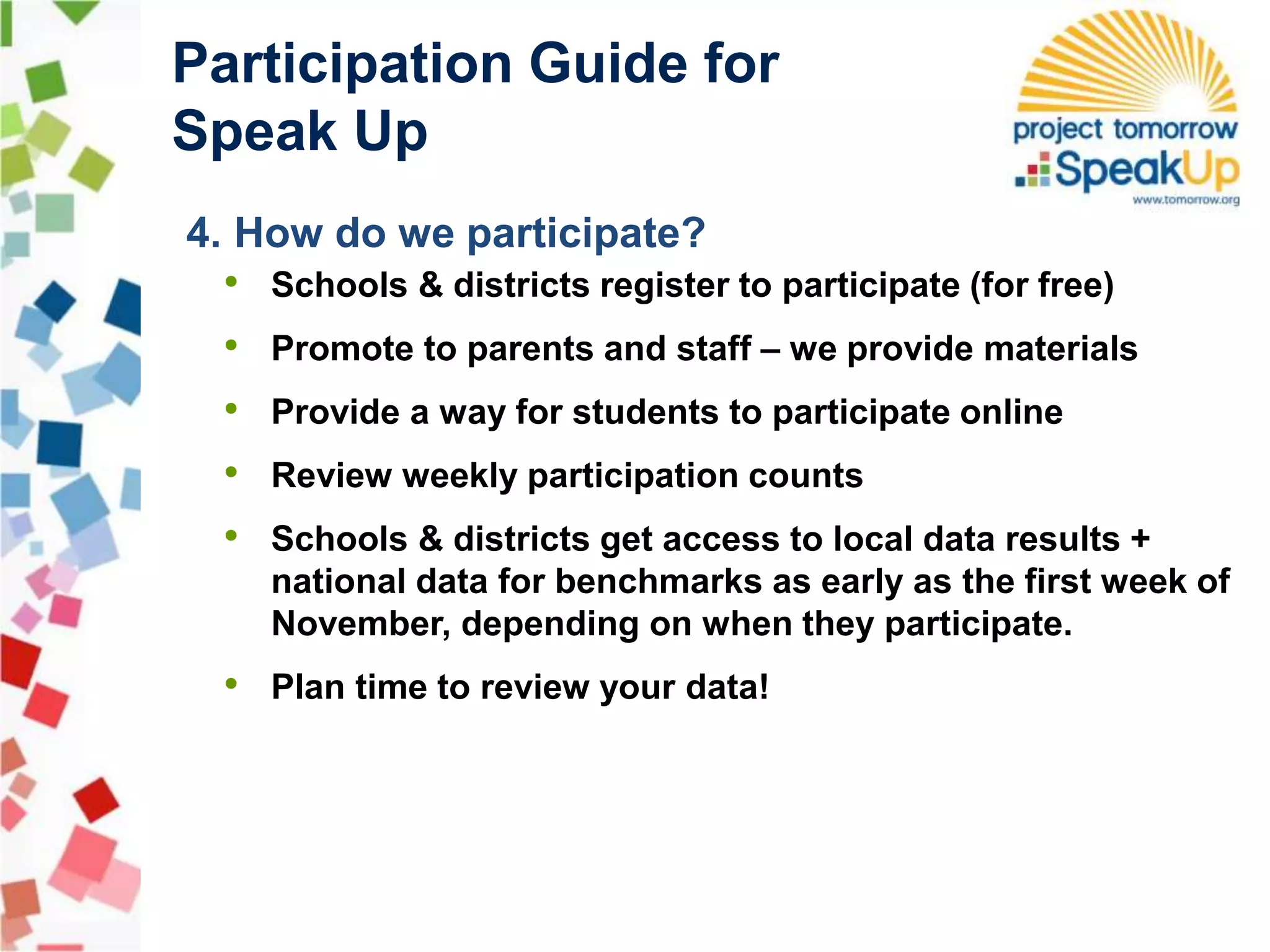 Speak Up Participation Guide | PPT