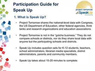 Speak Up Participation Guide | PPT
