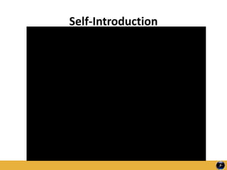 Self-Introduction
 
