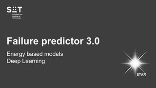 © 2019 All rights reserved.Schaffhausen Institute of Technology
Failure predictor 3.0
Energy based models
Deep Learning
ST...