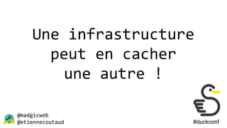 @madgicweb
@etiennecoutaud
Une infrastructure
peut en cacher
une autre !
#duckconf
 