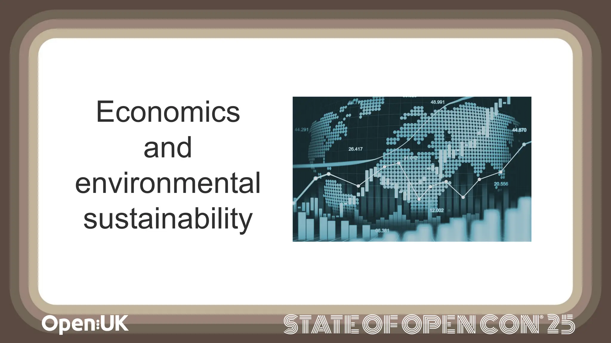 Economics
and
environmental
sustainability
 