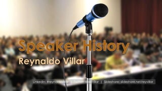LinkedIn: #reynaldovillar | Twitter: @reyvillar | Slideshare: slideshare.net/reyvillar
 