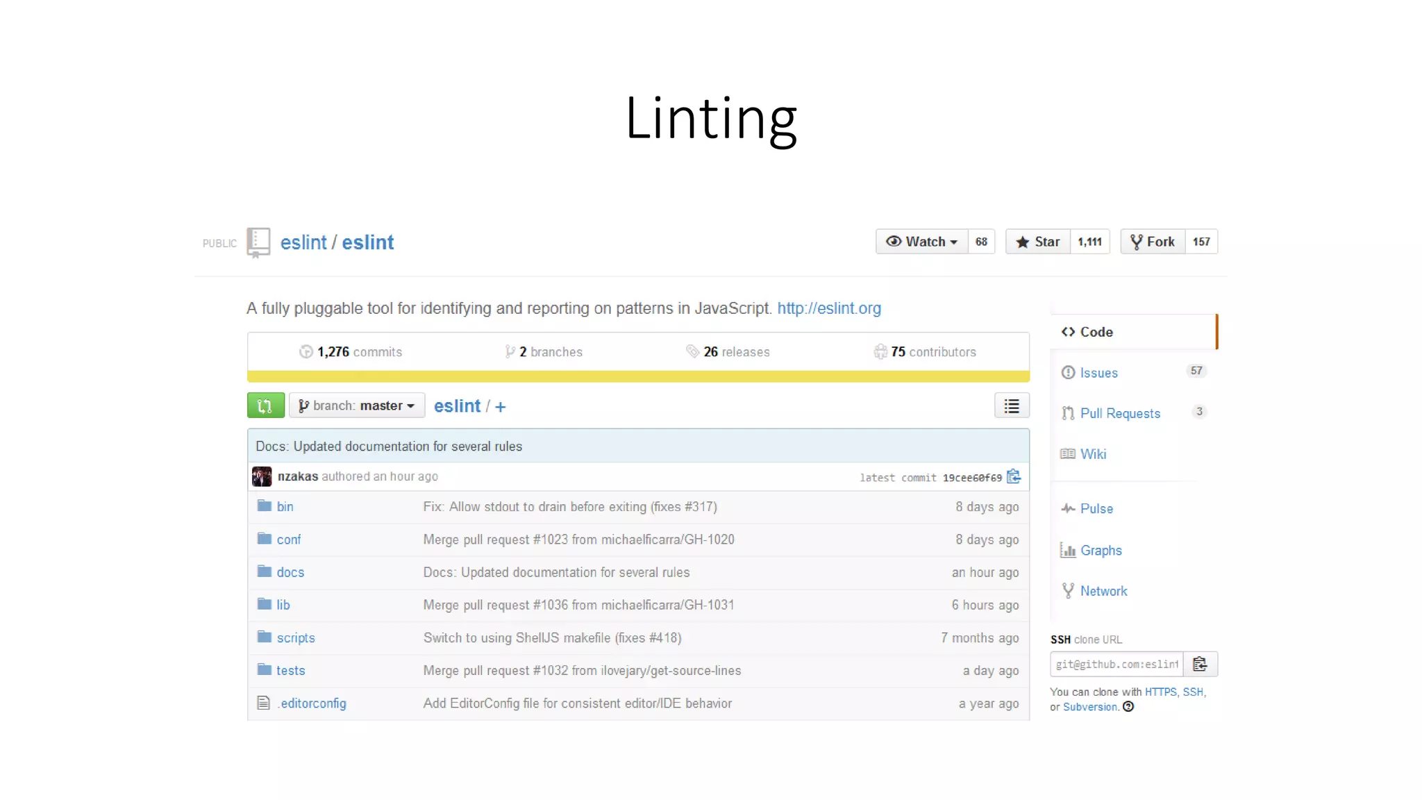 Linting 
 