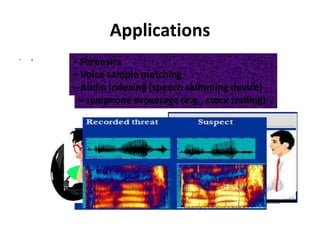 Speaker recognition system by abhishek mahajan | PPTX