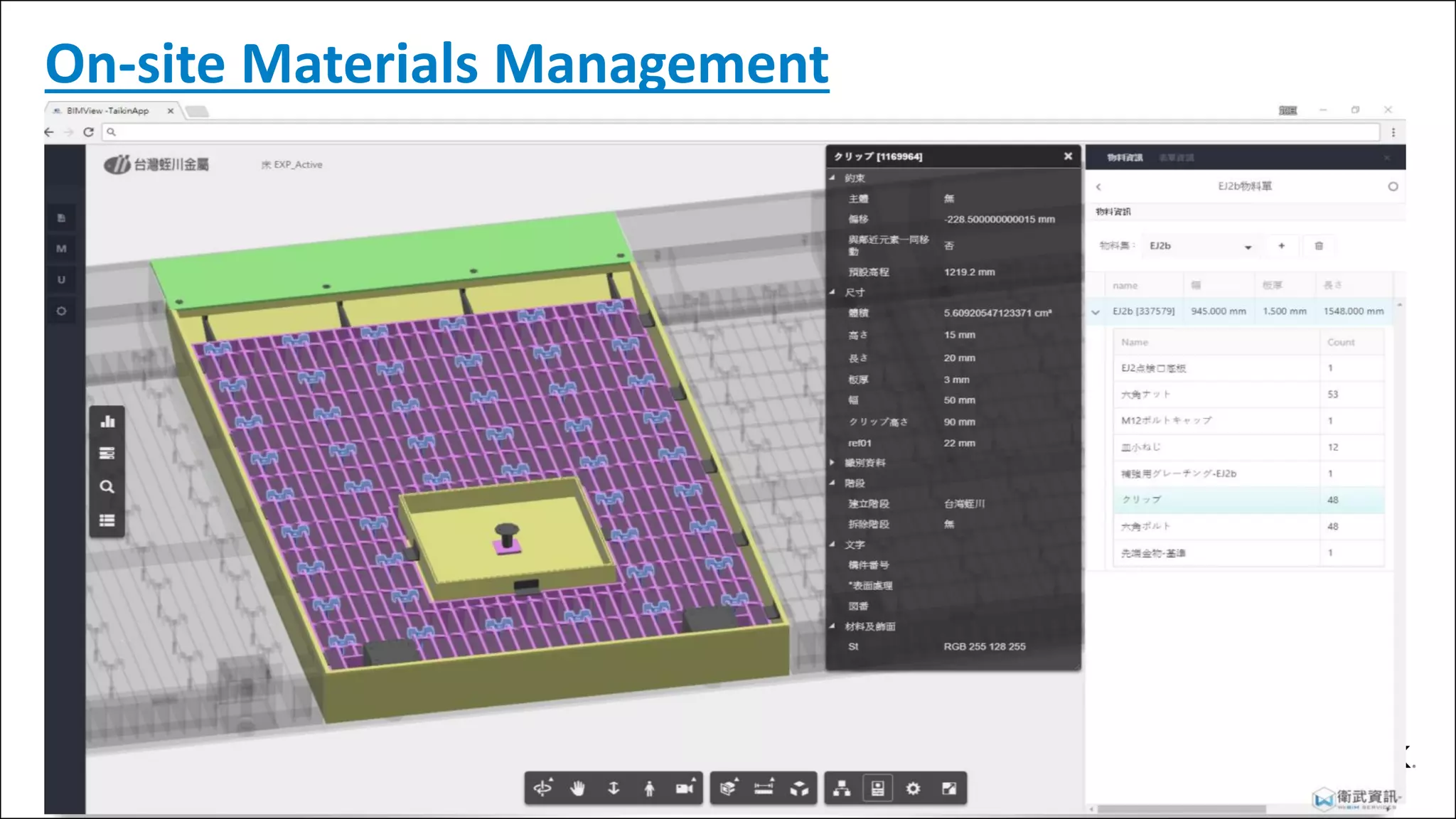 On-site Materials Management
 