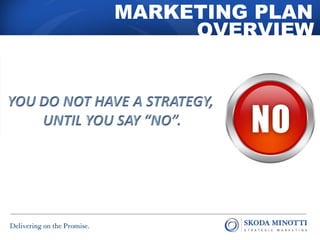 MARKETING PLAN 
OVERVIEW 
 