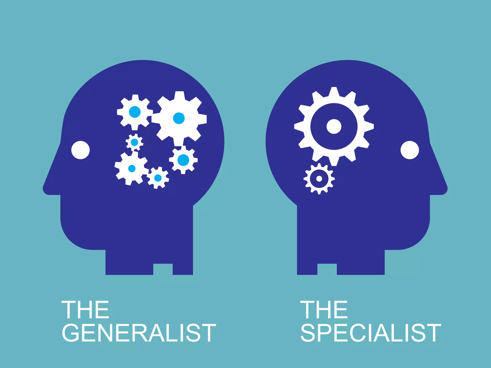 THE          THE
GENERALIST   SPECIALIST
 